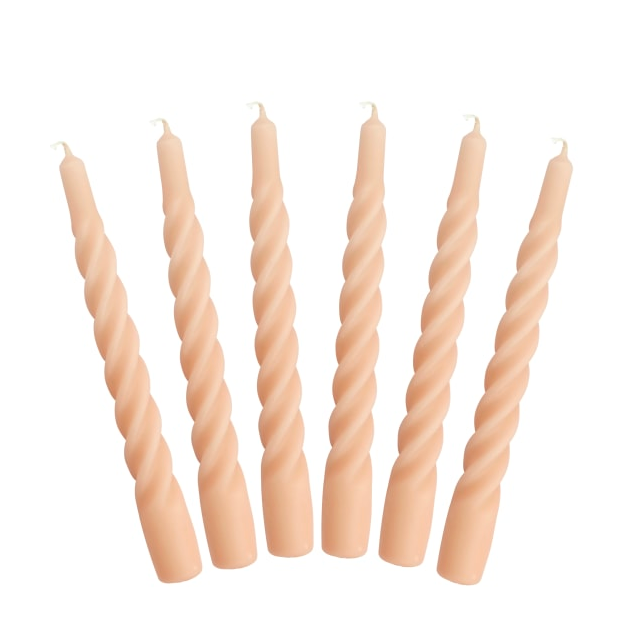 Candles With A Twist - 21 CM - Matt Nude